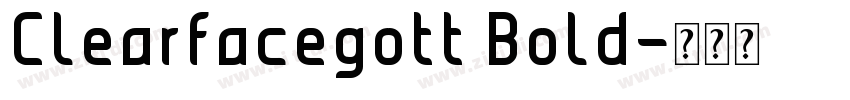 Clearfacegott Bold字体转换